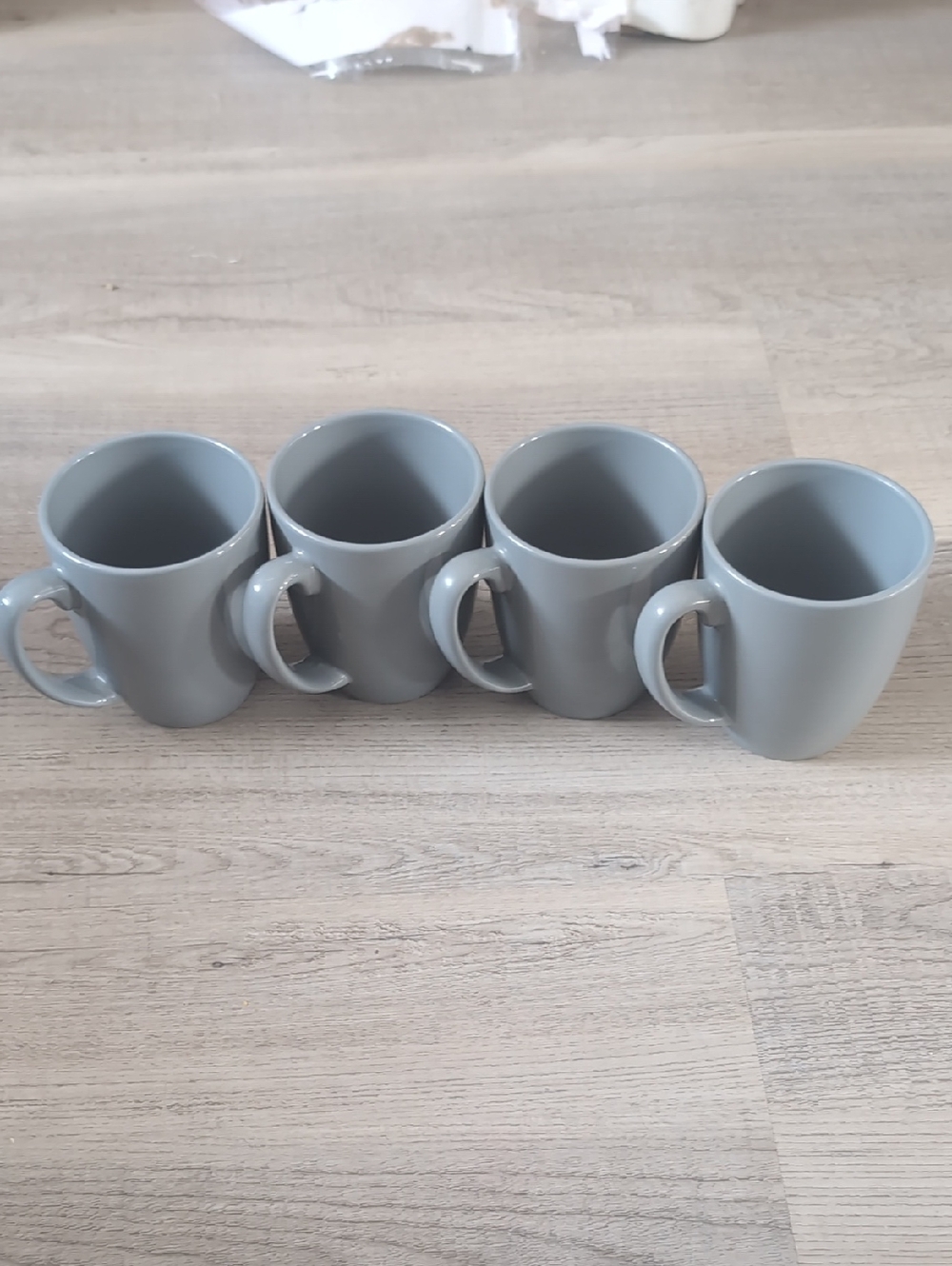Corelle Grey Ceramic Mug Set - 4 Pack